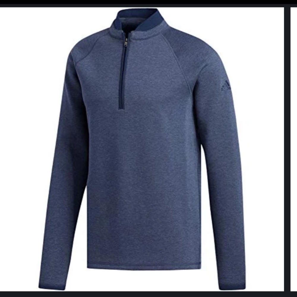adidas Golf Men's Club Sweater, Collegiate Navy Melange,